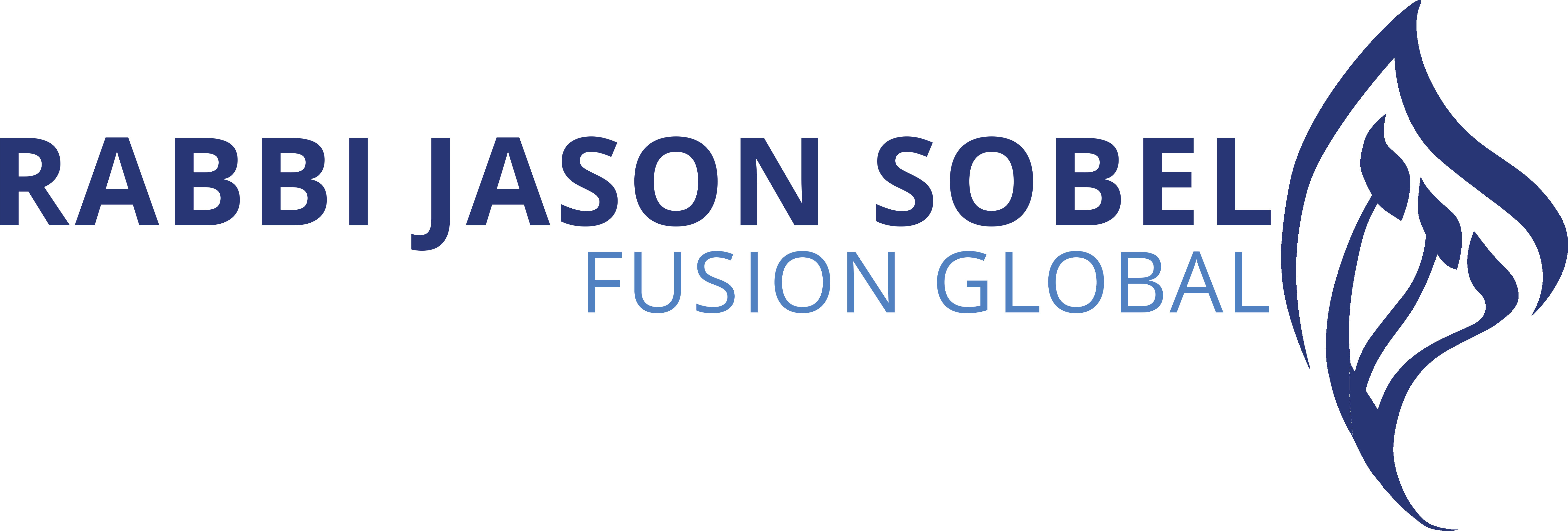Rabbi Jason Sobel with Fusion Global Logo